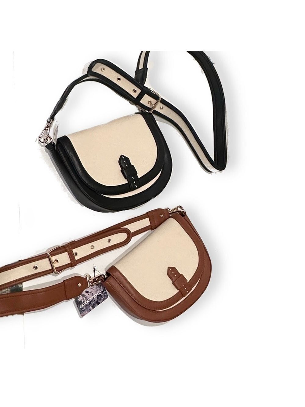 CHIC CROSSBODY | Canvas Safari Messenger in Black or Tan | NWT - Picture 6 of 11